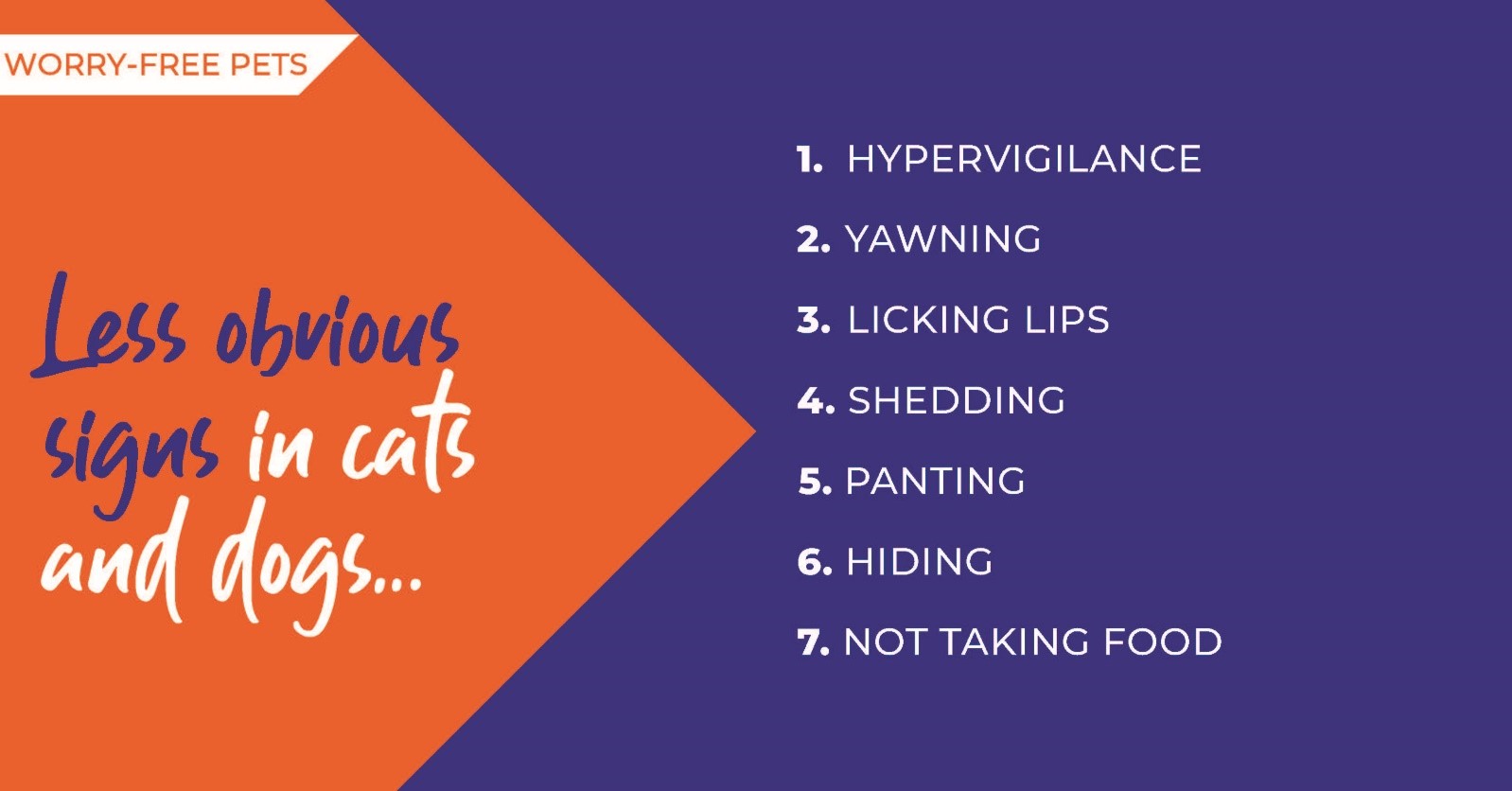 Anxiety in cats and dogs poster